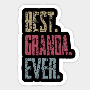 Vintage Best Granda Ever Retro Funny Quotes Happy Fathers Day Sticker